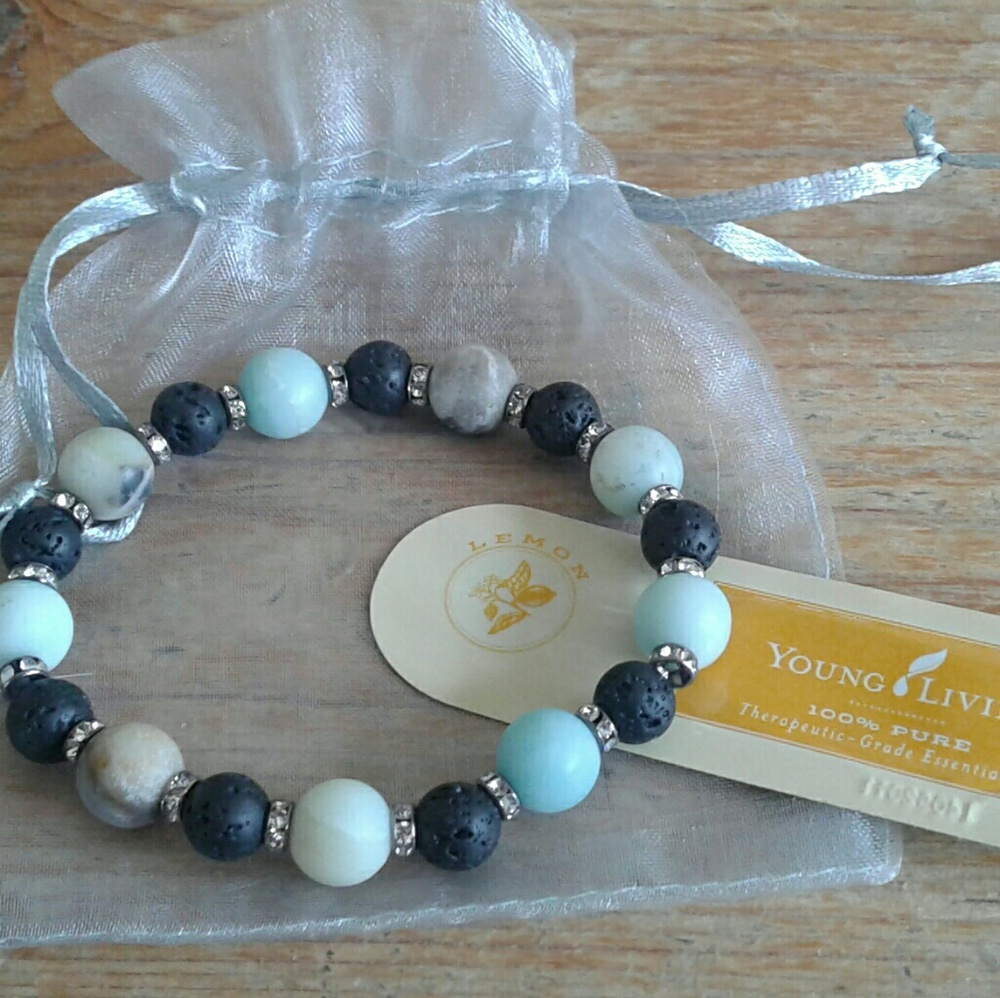 Handmade Diffuser Bracelet with Lava Rocks